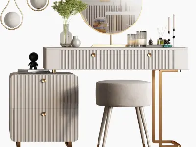 Table Luxury Modern Dressing 3D model