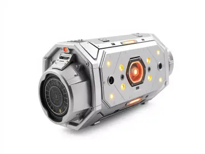 Futuristic Tech Gadget Model Pack Low-poly 3D model