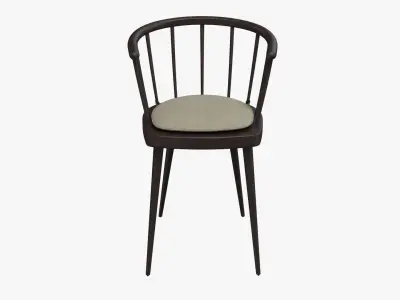 Wooden Chair 001 Low-poly 3D model