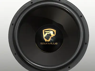 Rockville W15K9D2 Subwoofer - High Poly Free 3D model