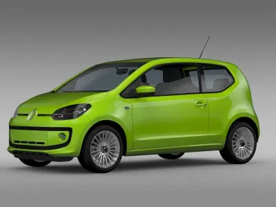 VW UP EcoFuel 3Door 2015 3D model