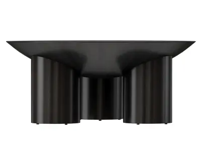 Tom Charcoal Three-Legged Coffee Table Crate and Barrel 3D model