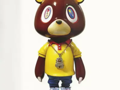  Dropout Graduation Kanye Bear Takashi Murakami toy 3D print model