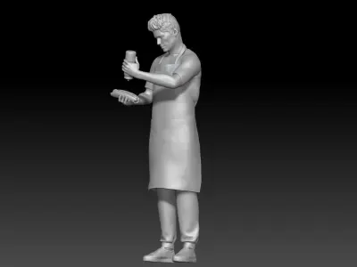 New York hot dog seller boy 2 3D print model