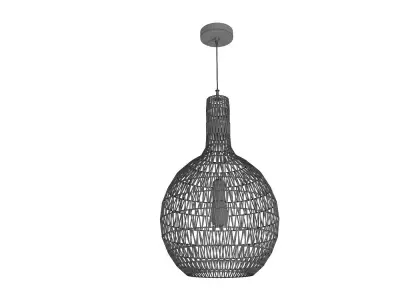 Suspension lamp RodiaRotin LEROYMERLIN 3D model