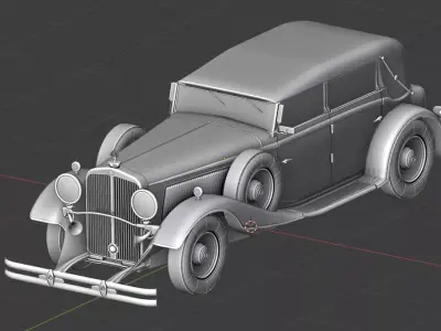 Mercedes Mayback 1930s 3D print model