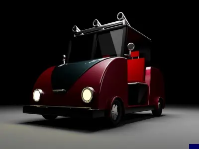 Low Poly Car 3D model get