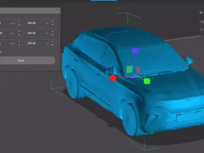 TOGG  Electric SUV Concept High-QualityBlue Crossover Vehicle 3D print model