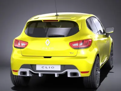 Renault Clio 2015 RS 200 VRAY 3D model