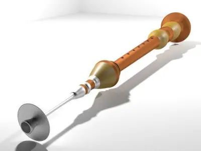 Musical Instrument Serunai 3D model