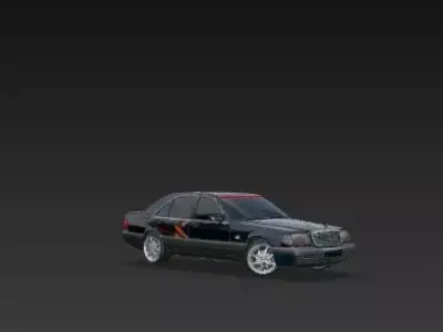 Mercedes w140 3D model 3D print model