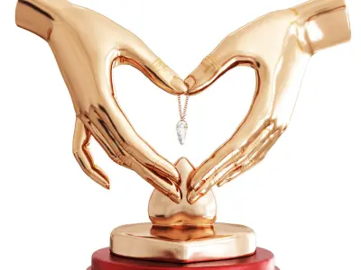 Gift figurine of Hands 3D model