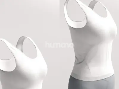 Woman sport outfit - clothes - leggings and top - 083-5399 3D model