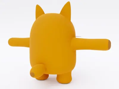 Cat animal cartoon 3dmodel 3D model