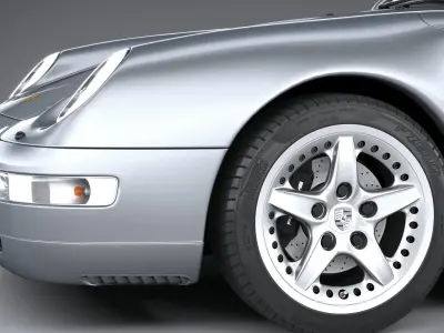 Porsche 911 993 Targa 1995 3D model