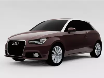 Audi A1 8X 2010 3 Door 3D model