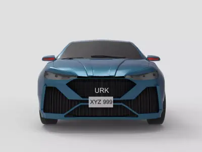 modern  Car Low-poly 3D model