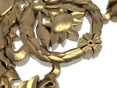  decorative pattern ready for 3D printing 3D model