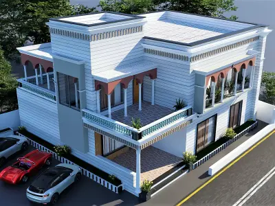 3d Spanish house 3D model
