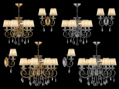 693 Ricerco Osgona Collection of Retro Lamps 3D Model Pack