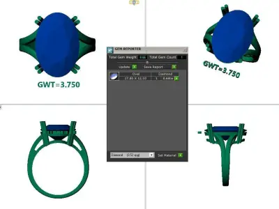 FASION RING 3D model 6