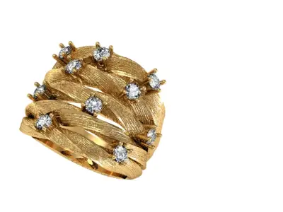 multi layer vine ring 3D print model