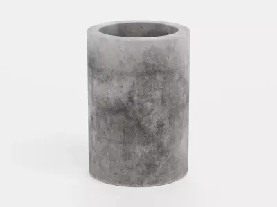 -Concrete Flower Pot V7- 3D model