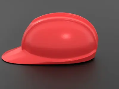 Safety Helmet Low-poly 3D model