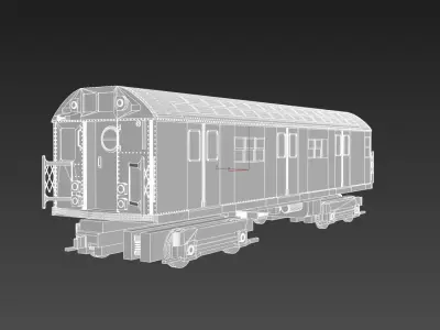 R17 Subway wagon NYC 3D print model