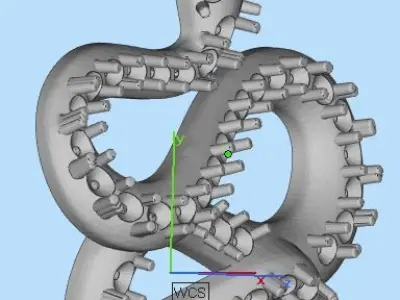 pendant snake 3D print model