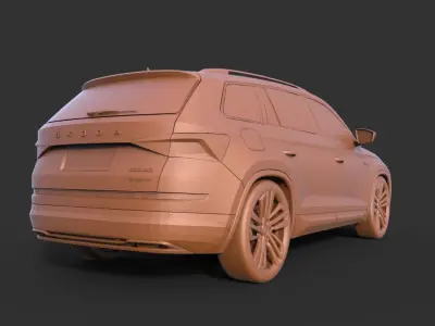 Skoda Kodiaq 2020 3D print model
