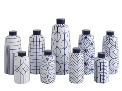 Straight Sided Ginger Jars by Rhian Malin Ceramics 3D model