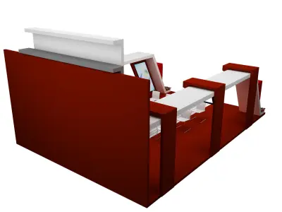 Booth Exhibition Stand a537b 3D model