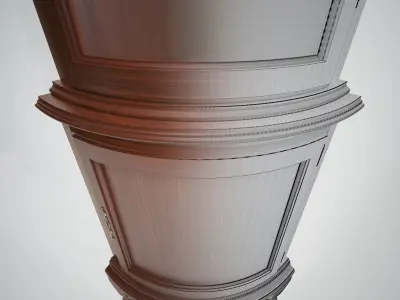 Angular Classic Wardrobe 3D model