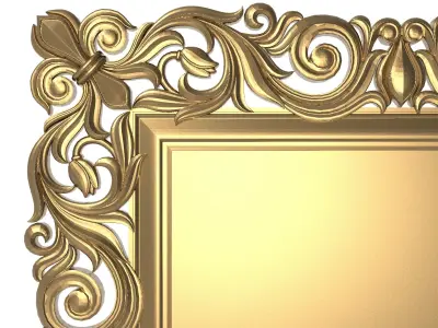 Carved Picture Frame 3D model
