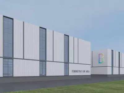 Industrial Building Factory 3D model