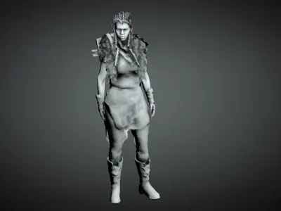 Vallerian 3D Realistic caracter model  Low-poly 3D model