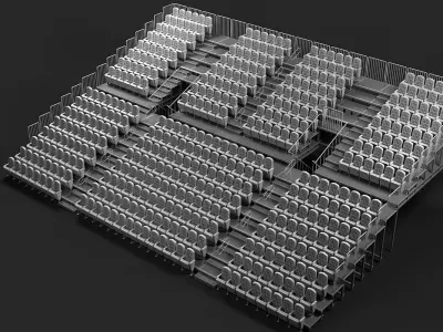 Theatre Raked Seating 3D model