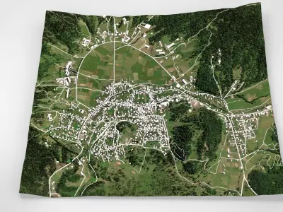 Cityscape Bakuriani Georgia 3D model