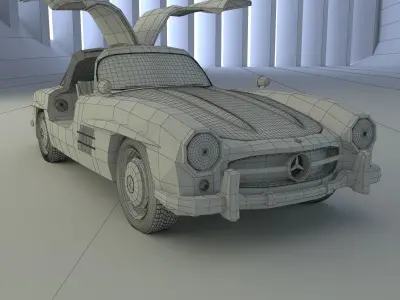 Mercedes 300 SL Gulwing 3D model