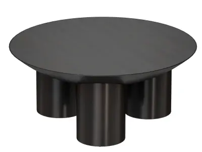 Tom Charcoal Three-Legged Coffee Table Crate and Barrel 3D model