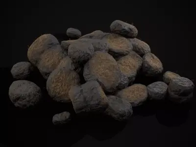 Horse Poop Version 2 Low-poly 3D model
