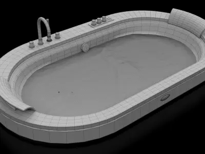 Jacuzzi Opalia Wood 3D model