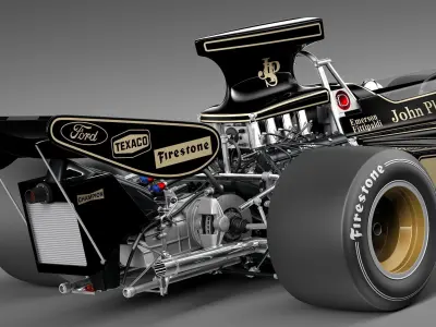 Lotus 72d John Player Special 1970-1975 3D model