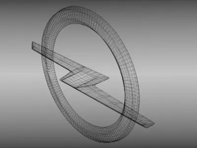 Opel logo 3D model