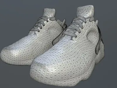 NIKE AIR HUARACHE SHOES PBR Low-poly 3D model