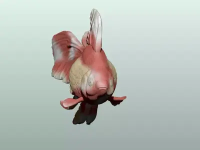 Goldfish Pose 2 3D print model