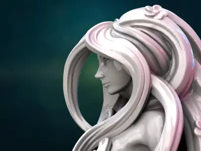 Dryad female statue 3D print model