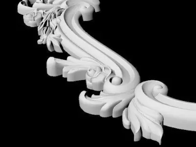 carved frame for mirror 3D model order