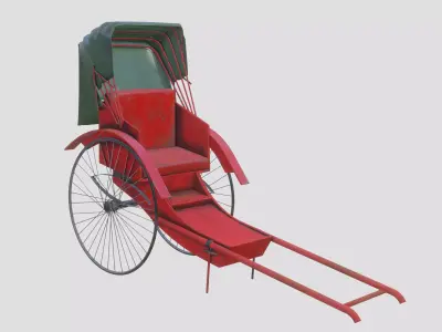 Hong Kong Rickshaw 3D model